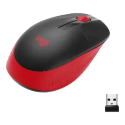 Logitech M190 Full-Size Wireless Mouse Red