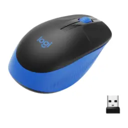Logitech M190 Full-Size Wireless Mouse Blue