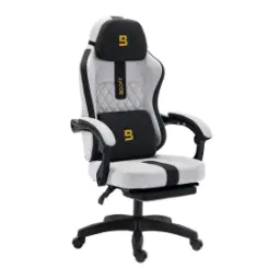 Boost Surge Pro Gaming Chair Grey/Black Cotton Fabric Standard