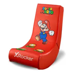 X Rocker Super Mario All-Star Video Rocker Red Faux Leather, Foam Filled One Size