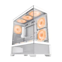 GameMax Vista Micro-ATX Tower Case White