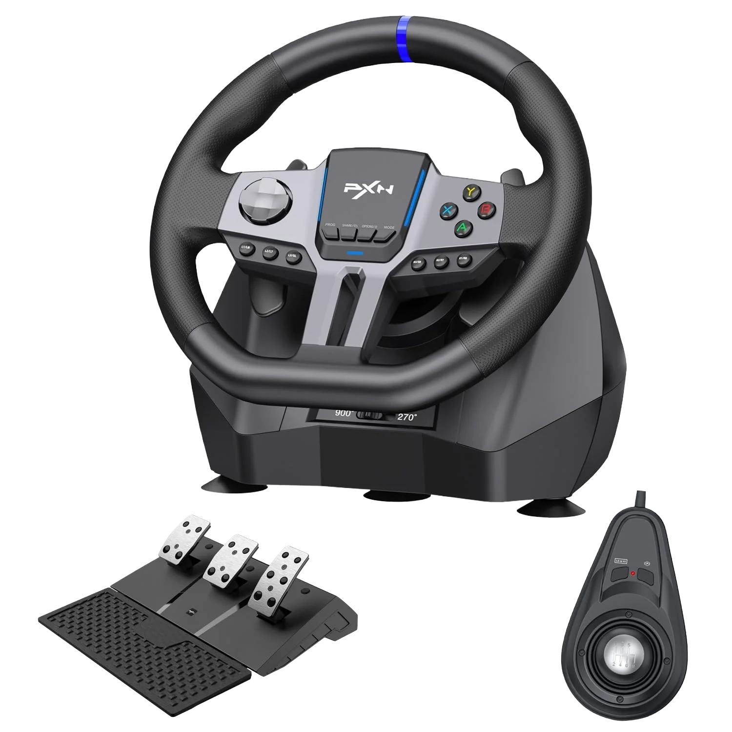 PXN V9 Gen2 Wired Racing Steering Wheel Black Price In Pakistan