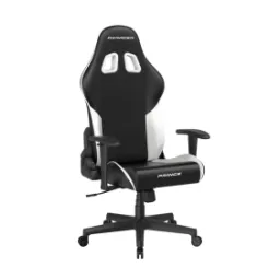 DXRacer Prince P132 Series Black White PVC Synthetic Leather L