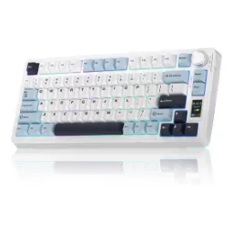 AULA S75 Pro 75% White&Blue Star Vector