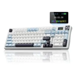 AULA S98 96% White& Blue Star Vector