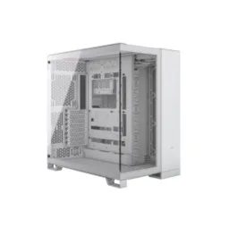 Corsair 6500X Mid Tower Dual Chamber PC Case White/Bamboo Wood