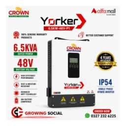 Crown Yorker Hybrid Solar Inverter 6.5kW