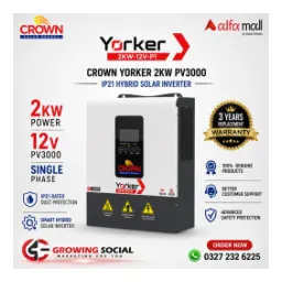 Crown Yorker Hybrid Solar Inverter 2kW