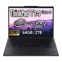 Lenovo ThinkPad T14 Laptop Intel Core Ultra 7 155U Intel Integrated 64GB RAM 2TB