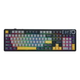 AULA F108 Pro Full Size Grey Yellow LEOBOG Reaper