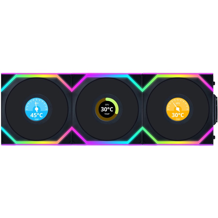 Lian Li UNI FAN SL Wireless LCD Triple Pack